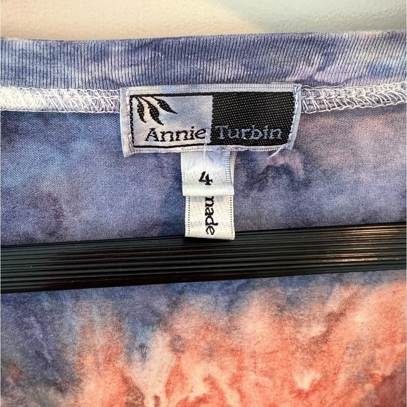 Annie Turbin Tie Dye Stripe Long Sleeve Top 4 - Picture 6 of 11